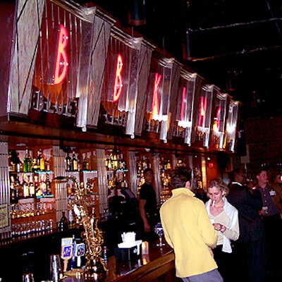 The bar at the B. B. King Blues Club & Grill.
