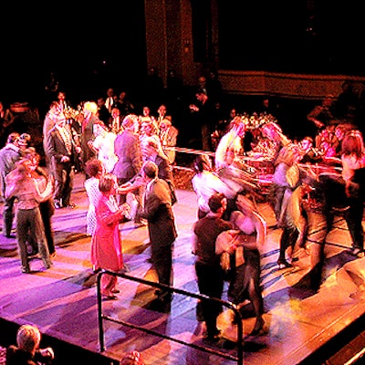 Dinner guests took to the dance floor following performances by the Parsons Dance Company.