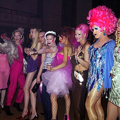 A gaggle of gaily costumed drag queens--including Screaming Queens' Miss Understood and notorious downtown performers Amanda Lepore and Bob--appeared at the Million Dollar Beauty Ball.