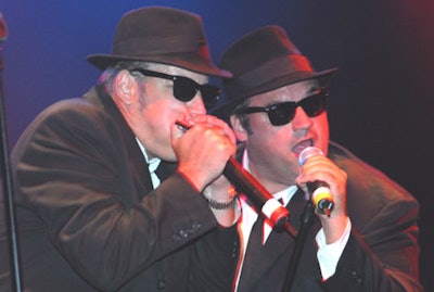 Blues Brothers impersonators were on hand to entertain the crowd.