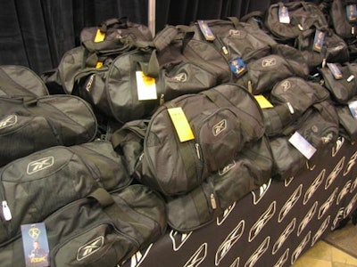 Porter Novelli passed out duffel bags filled with Rbk SC87 products as parting gifts.