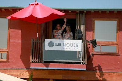 LG's beach house was among the cluster of pop-ups that dotted the coastline this summer.