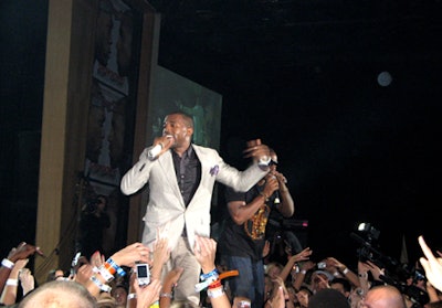 Kanye West performed at Rolling Stone's Saturday-night party at the Hard Rock Hotel's Joint.