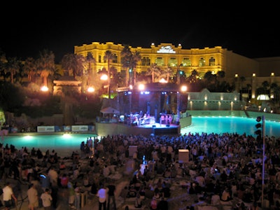 Guests at Maxim's party at Mandalay Bay's Moorea Bay Beach Club had a view from above of Joss Stone's concert at the main hotel's beach area.