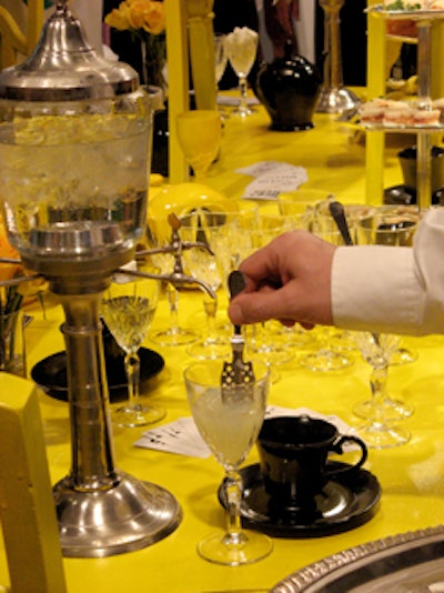 Drinks like absinthe were served, putting an adult twist on the childlike world.
