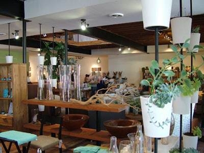 The Cisco Home store was the site of Green Living Lifestyle's eco-friendly lounge.