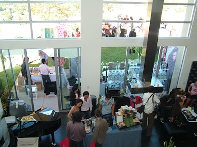 The Style Lounge utilized outdoor and indoor space on multiple levels.