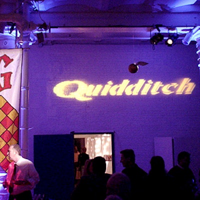 Graphics from Harry Potter and the Sorcerer's Stone were used on vertical banners at the bar stations.
