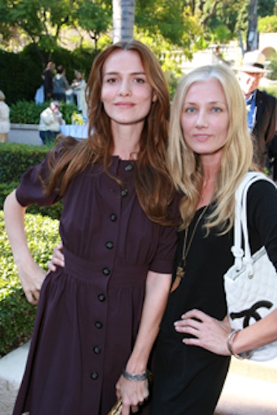Saffron Burrows and Joely Richardson were among the guests at the intimate fete at Wattles.