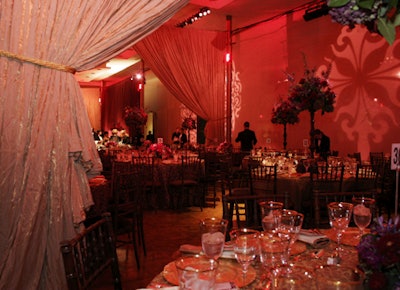 The gala following the Washington National Opera's La Bohème performance was awash in maroon and purple hues.