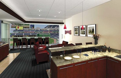 Private suites will also be available for events.