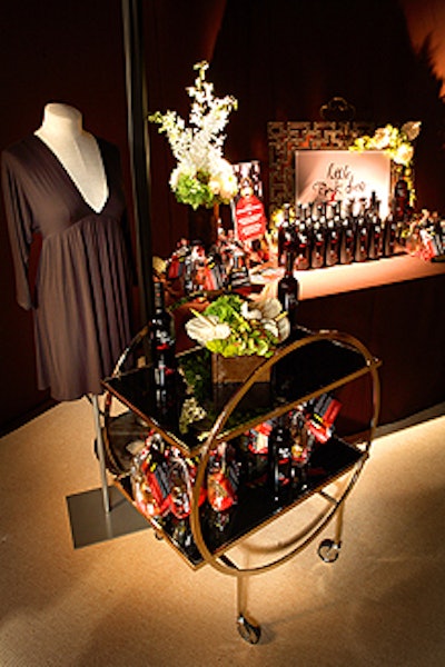 Wine sponsor Little Black Dress displayed its wares.