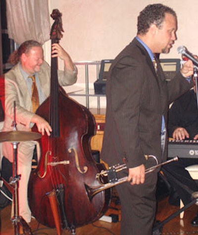A live jazz band entertained guests throughout the evening.