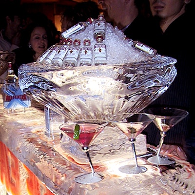 Florida Ice constructed this bar for Beefeater entirely out of ice.