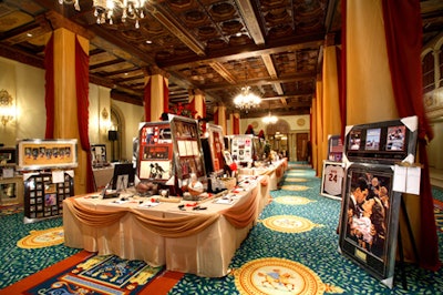 A sprawling silent auction took over the Biltmore's Tiffany Room.