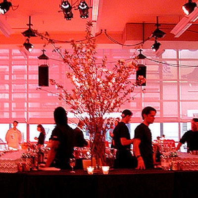 Match Catering and Eventstyles catered Infiniti's Taste of Luxury event at the New 42nd Street Studios, with decor by Musters & Company.