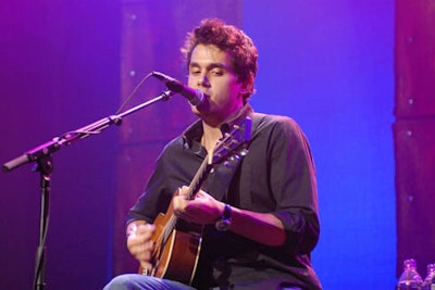 John Mayer performed for the crowd of 700.