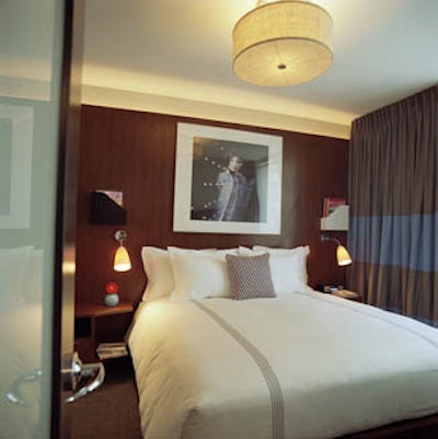 Rooms come complete with flat-panel plasma TVs, preloaded iPods, and broadband Internet.