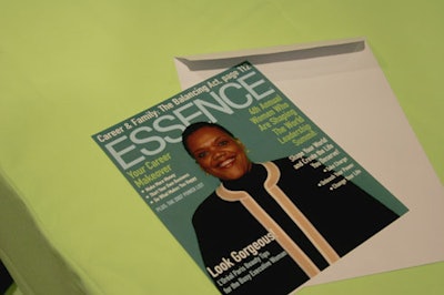 A mock cover featuring one of the attendees.