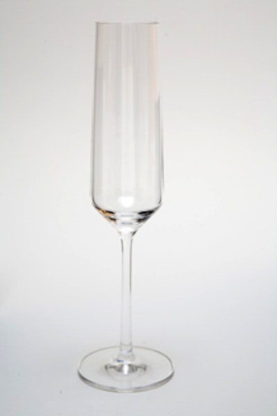 Pure flute, $2.25 from Something Different Party Rental.