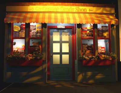 New members were inducted into the 'Tie Club' on a stage re-creation of the outside of an old-fashioned candy store.