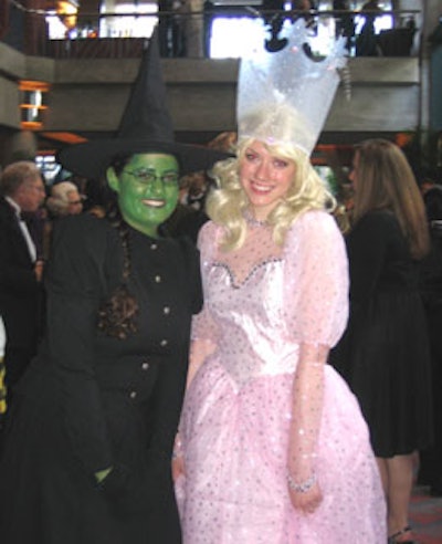 Youth Conservatory students posed as past performance characters, the Wicked Witch of the West and Glinda the Good Witch to greet guests as they arrived.