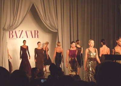 Models showcased the latest fashion designs at a show sponsored by Harper's Bazaar en Espanol to kick off Funkshion Fashion week in Miami.