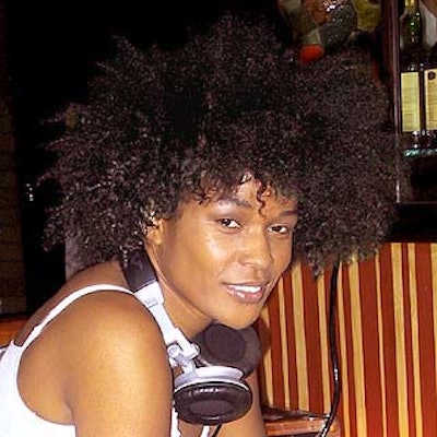 DJ Beverly Bond spun an energetic mix of funk, pop and soul.