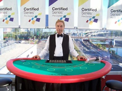 Hart Entertainment provided the professional casino dealers and gaming tables.