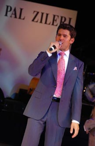 Crooner Matt Dusk provided musical entertainment.