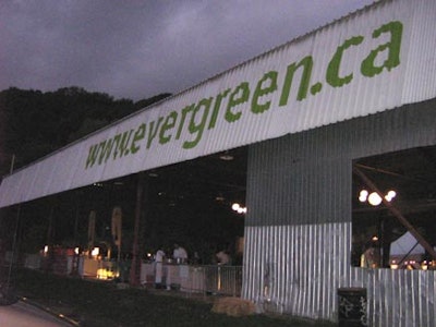 From inside the Evergreen Brick Works, guests have plenty of opportunity to view the surrounding gardens.