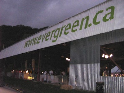 From inside the Evergreen Brick Works, guests have plenty of opportunity to view the surrounding gardens.