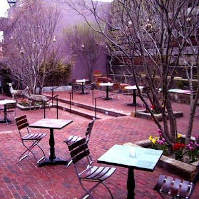 The Park's outdoor patio during the day.