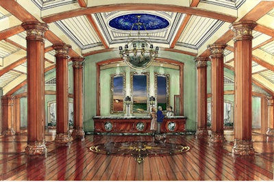Lobby rendering of the Emerald Grande