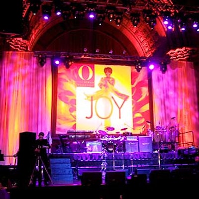The cover of the magazine's current issue loomed large over Eastern Staging Productions' stage.