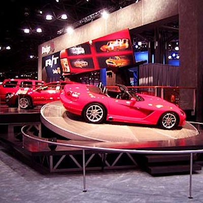 The Dodge exhibit area.
