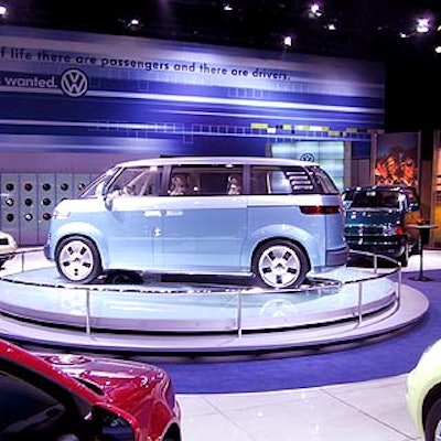 The Volkswagon exhibit area.