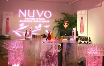 Nuvo, the event's liquor sponsor, provided guests with endless glasses of its sparkling vodka.