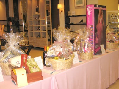A variety of gifts were available for bidding during the silent auction.