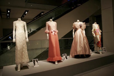 The Sotheby's exhibit includes items from Kelly's wardrobe. Two of her dresses were among the items in the live-auction portion of the evening.