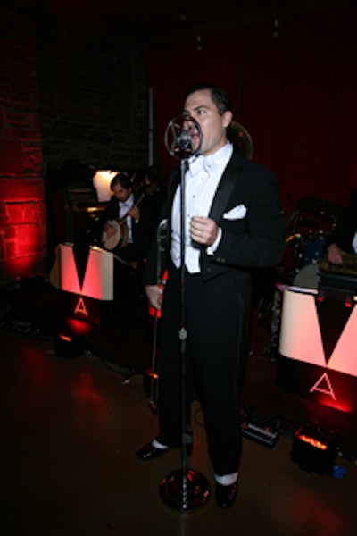 Michael Arenella and his Dreamland Orchestra provided the upbeat tunes on one floor.