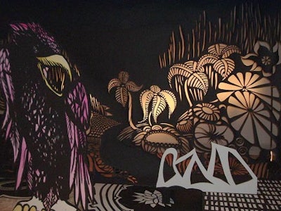 Artist Sherri Hay supplied an interactive art installation dubbed Crow.