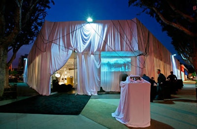Diva's Beverly Boulevard location got completely draped in fabric for its anniversary bash.