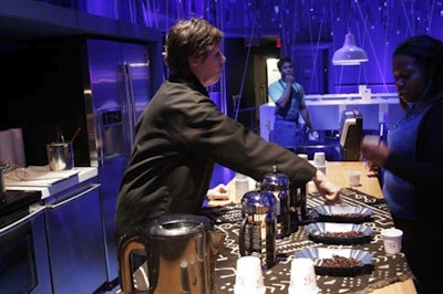 The event included numerous demonstrations for guests.