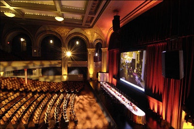 LeFrak Theater inside the American Museum of Natural History provided a dramatic setting for the 'Art of the Premier' luncheon.