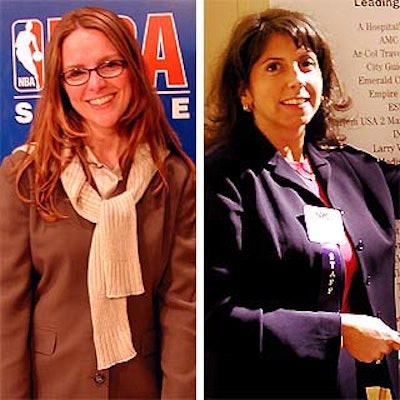 AnnMarie Mattie, director of the events and attractions for NBA Entertainment, and Kelly Ann Curtin, director of events and trade shows for NYC & Company.
