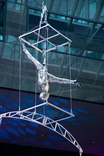 Acroback's team performs aerial stunts interntationally.