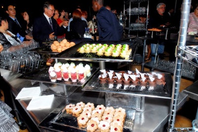 A variety of desserts, also presented by Restaurant Associates, were favorites among guests.