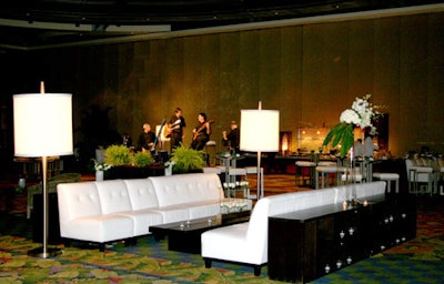 The four-piece band Nova Era provided musical entertainment for guests in the Crystal ballroom.