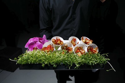 New York Caterers served savory down-home-style snacks.